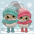Cute Owls Boy and Girl