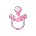 cute pacifier baby isolated icon Royalty Free Stock Photo