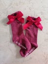 Cute and packed little red socks