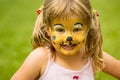 Cute painted face Royalty Free Stock Photo