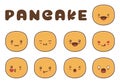 Cute pancake character