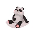 Cute panda bear cub cartoon vector Illustration Royalty Free Stock Photo