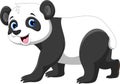 Cute panda cartoon isolated on white background Royalty Free Stock Photo