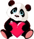 Cute Panda with heart