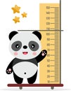 Cute panda ruler for baby growth