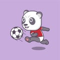 cute panda soccer