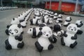 Cute panda statue, in China