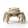 Cute paper crab isolated on white background