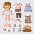 Cute paper doll