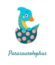 Cute parasaurolophus icon