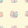 Cute eggs pattern for easter wrapping paper