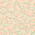 Cute pastel colours vector floral repeat pattern background Royalty Free Stock Photo