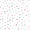 Cute pastel pattern. Seamless pretty background.