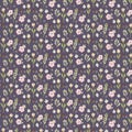 Botanical pattern in lavender color Royalty Free Stock Photo