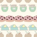 Pretty Pastels from the Farm Repeat Seamless Pattern Vector Print