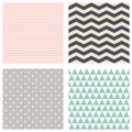 Cute patterns collection. Vector background