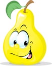 Cute pear character - vector illustration