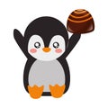 Cute penguin chocolate sweet bonbon