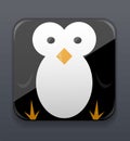 Cute penguin icon