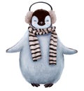 Cute penguin with scarf Royalty Free Stock Photo