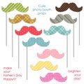 Cute photo booth props to make your Father`s Day really happy