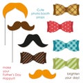 Cute photo booth props to make your Father`s Day really happy