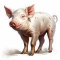 Cute Photorealistic Pig Drawing: Fantastic Creatures For 2d Game Art And Storybook Illustrations