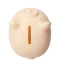 Cute piggy bank on white background Royalty Free Stock Photo