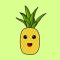 Cute pineapple illustration and design