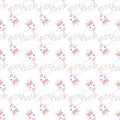 Cute Pink Baby Unicorn Pattern Doodle - Little Pony Cartoon Illustration Character Vector Graphic Designs for textile Royalty Free Stock Photo