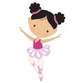 Cute pink ballerina vector illustration Royalty Free Stock Photo