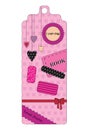 Cute pink bookmark.