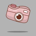 cute pink camera illustration