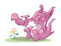 Cute pink dragon Royalty Free Stock Photo