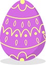 Cute pink Easter egg.Traditional Easter decoration Royalty Free Stock Photo
