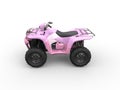 Cute pink four - wheeler