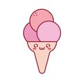 cute pink ice creams