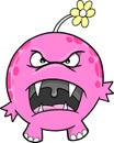 Cute Pink Monster Vector Royalty Free Stock Photo