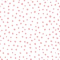 Cute pink seamless pattern Hand drawn wallpaper polka dot childish ornament