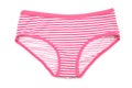 Pink Stripe Panty isolated on white background