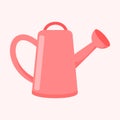 Cute Pink Watering Can Illustration Graphic