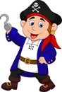 Cute pirate kid cartoon