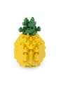 Cute plastic building blocks pineapple fruit on a white background with clipping path easy to di-cut Royalty Free Stock Photo