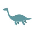 Cute plesiosaurus cartoon