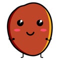 Cute plum emoticon