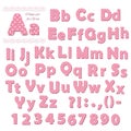 Cute polka dot colored font for kids.