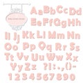 Cute polka dot font for kids.