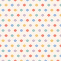 Cute polka dot seamless pattern. Vector texture with small colorful confetti Royalty Free Stock Photo