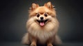 a cute pomeranian breed dog