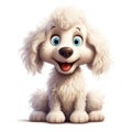 Cute Poodle dog - generative AI, AI generated